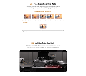 Dddpai Z60 Pro 4K Dash Cam Ống Kính Kép Android LCD Màn Hình Cảm Ứng Video Recorder Mini Xách Tay Với Tầm Nhìn Ban Đêm Định Dạng H.264 - Product Image 5