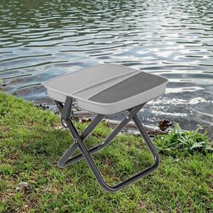 Custom Logo Outdoor <b>Portable</b> Folding Foldable Fishing Chair Seat Hiking Tools Picnic Camping <b>Stool</b> With Mini Storage - Product Image 6