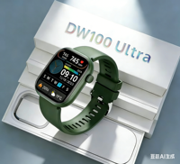 Reloj Inteligente DW100 Pro con Huella Dactilar, 3+32G, Tarjeta SIM 4G, Android, Pantalla AMOLED 368 * 448, Ultra Fitness Tracker, Brújula