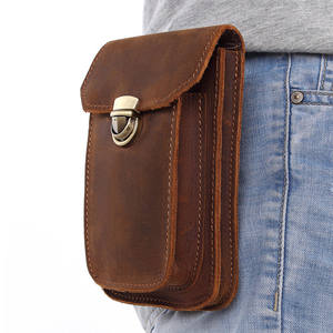 Borsa per attrezzi in vita in vera pelle da lavoro custodia per cintura resistente guaina torce portacoltelli tascabile con anello per penna - Product Image 1