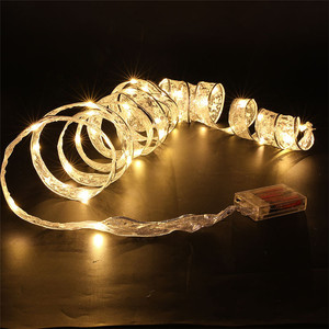 Lampu Pita Natal untuk Pohon Natal Lampu LED Lapisan Ganda Kawat Tembaga Pita Tali Peri Dekorasi Navidad - Product Image 4