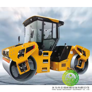 Mini rouleau compresseur à double tambour de 3 tonnes utilisé pour le revêtement routier en asphalte, béton et ciment - Product Image 6