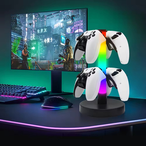 Luz LED RGB Inteligente para Escritorio, con Control por Aplicación, Soporte de Almacenamiento, Base para Consola de Juegos con Luz RGB para PS5 Pro/Slim - Product Image 1