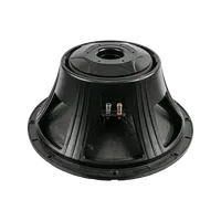 Subwoofer PA professionnel en aluminium noir de 18 pouces 1000W RMS