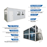 Maison préfabriquée en conteneur plat 10X20 maison en conteneur plat Camps d'ingénierie de construction maison modulaire en conteneur plat