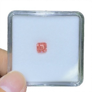 Fournisseur en gros de diamants de laboratoire certifiés IGI, taille Asscher, rose intense fantaisie, 0,50 à 5,00 carats, VS1, diamants en vrac - Product Image 3