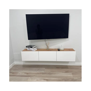 <span class=keywords><strong>Meuble</strong></span> de salon moderne pour la maison, installation facile, support TV flottant, console multimédia murale pour téléviseurs jusqu'à 80 pouces - Product Image 2