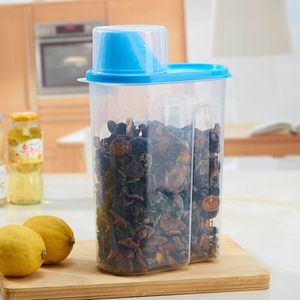 Grands Récipients de Stockage de Nourriture 1.9L/2.5L 5 Pièces SANS BPA En Plastique Récipients D'entreposage Hermétiques de Nourriture de Céréales - Product Image 6