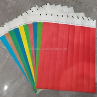 Bracelets en papier personnalisés avec logo couleur, imperméables et imprimés numériquement pour concerts