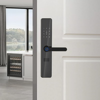 Cerradura Inteligente Tuya con Huella Dactilar Biométrica, Reconocimiento Facial, Entrada por Código, Wi-Fi, Almacenamiento en la Nube, Modelo F8 de Aleación de Aluminio