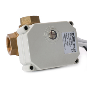 Prix usine Tonhe DN20 3/4 "pouces 3 voies L Port 220V robinet à tournant sphérique en laiton actionné électrique - Product Image 4