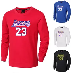 Wholesale Custom Basketball Sports Long-Sleeved Sweater Men'S Star Fitness Cotton Round Neck Pullover Hoodie T-Shirt Jacket