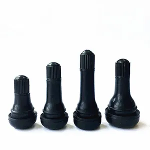 Valves de pneu sans chambre à air TR415 normales pour pneu de voiture TR412 TR413 TR414 EPDM valve de pneu à tige métallique en caoutchouc naturel