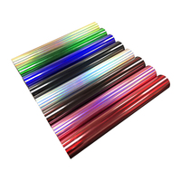 DETU Holográfico HTV para ropa Arco Iris Reflectante Transferencia de calor Vinilo Flex Htv para Plotter Color Impresión de transferencia de calor