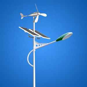 Luces de calle a precio de fábrica, luces LED híbridas solares y eólicas de larga duración, luces solares comerciales para calles - Product Image 1