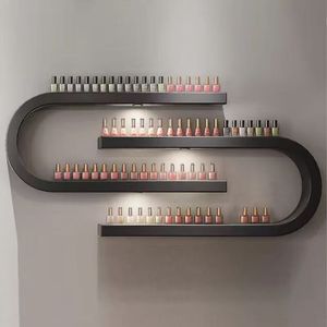 ชั้นวางยาทาเล็บติดผนังไม้สีขาวสำหรับร้านเสริมสวยสมัยใหม่ - Product Image 6