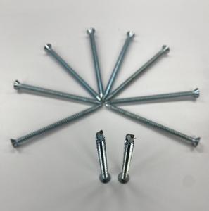 Vis auto-perceuses pour toiture en acier C1022, finition zinguée CR3+, filetage M4.2, tête plate, 75 mm, DIN 7504 P TW, bois - Product Image 5