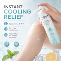 Spray dépilatoire rafraîchissant OEM, sans douleur, avec sensation de fraîcheur pour les peaux sensibles, jambes, aisselles, visage, à l'aloe vera