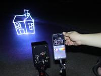 Projecteur laser 3W Batterie sans fil APP 3D Laser Cube Projector