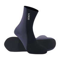 Chaussures d'eau en néoprène longues thermiques imperméables imprimées personnalisées de 5mm Chaussettes de plongée avec tuba