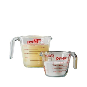 Ensemble de tasses à mesurer <span class=keywords><strong>en</strong></span> <span class=keywords><strong>verre</strong></span> écologique multifonction résistant à la chaleur d'une capacité de 500ML/1000ML four à micro-ondes congélateur sûr pour la cuisson - Product Image 1