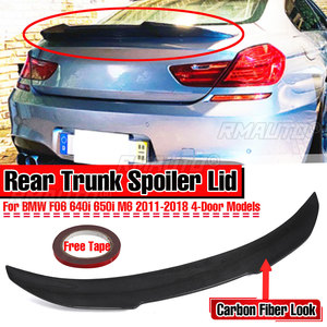 Aileron arrière F06 en fibre de carbone véritable pour BMW F06 640i 650i M6 2011-2018, extension de becquet de coffre arrière - Product Image 1