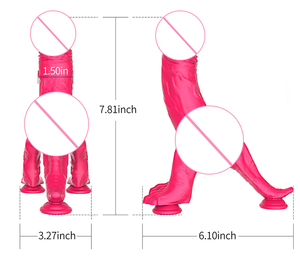 Yeni varış köpek şekilli yanlış penis kadın seks ürünleri TPE yapay penis yetişkinler için - Product Image 6