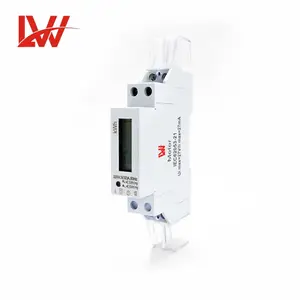 Lwdv99 Eenfasige Energiemeter Din Rail Digitaal Display 220V 50H/60Hz 5(32)A