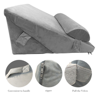 Ensemble de 3 coussins orthopédiques en forme de coin pour après une chirurgie, coussin en forme de coin réglable pour le reflux acide et le soulagement des douleurs dorsales