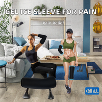 Manchon de compression réutilisable en gel chaud/froid pour genou et coude, idéal pour le sport, les gonflements et le soulagement de la douleur (ODM/OEM)