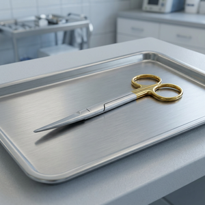 ชุดเครื่องมือผ่าตัดแบบใช้มือทำจากเหล็กกล้าไร้สนิมเกรดผ่าตัด ยี่ห้อ Mayo Scissors ได้รับการรับรองมาตรฐาน CE ระดับ Class II - Product Image 2