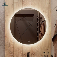 Miroir LED de salle de bain ETL CE SAA avec écran tactile, multifonction, anti-buée, éclairage réglable, miroir intelligent pour vanité