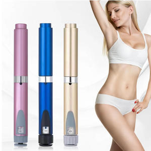 Envase cilíndrico metálico morado para suero de 3 ml con tapón de rosca para cuidado personal - Product Image 2