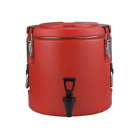 Termo Comercial de Acero Inoxidable de 10L/18.7L/50L, Barril Térmico de Triple Pared, Calentador de Alimentos, Contenedor para Almacenamiento de Alimentos