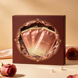 FX Modern Facial Mask Packaging Design Featuring <b>White</b> Card Paper Box and Flexible Sachet <b>Bag</b> with Custom Finishing - Product Image 3