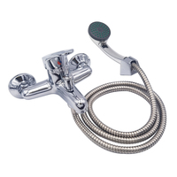 Luxe levier unique zinc corps robinet d'eau mélangeur carré comptoir lavabo salle de bain lavabo robinet double poignée salon