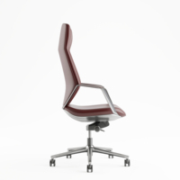 Chaises de bureau en cuir pivotantes à dossier haut Mobilier commercial Boss Manager Executive Chaise ergonomique