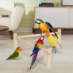 Hábitat de entrenamiento de marco de madera grande para pollos, gallinas, raíces fuertes, gallinero, cuidador, 2 juguetes de pollo, accesorios para loros - Product Image 4