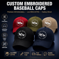 Gorras de Béisbol Personalizadas al por Mayor con Letras Bordadas en 3D, Logotipo, Sarga de Algodón Común, Ajustables 56-60cm, Visera Curva, OEM, Snapback