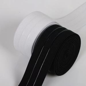 Fascia elastica alta elastica in bianco e nero <span class=keywords><strong>2</strong></span> fettuccia antiscivolo in Silicone diritta per ginocchiere sportive con nastro antiscivolo in gomma a goccia - Product Image 4