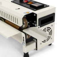 Selladora de Bolsas de Plástico Compacta y Continua, Selladora Automática Horizontal de Grado Industrial
