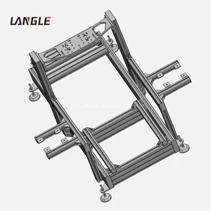 Simulateur de course en aluminium pour bricolage, siège de jeu de simulation de course, kit de cockpit de course 4080 <span class=keywords><strong>Sim</strong></span>, conception personnalisée, simulation de plate-forme de mouvement - Product Image 2