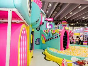 Công viên âm nhạc có dây chủ đề Sân chơi trong nhà sân chơi thương mại với Slide bóng hố Mê Cung bóng đá nhỏ - Product Image 4