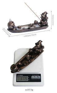 Estatua <span class=keywords><strong>de</strong></span> reflujo soporte <span class=keywords><strong>de</strong></span> incienso quemador <span class=keywords><strong>de</strong></span> incienso cascada aromaterapia ornamento decoración del hogar - Product Image 5