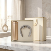 Produit Tendance 2026 : Ensemble Cadeau d'Entreprise Luxe et Promotionnel - Gourde Thermos à Affichage Numérique et Masseur Cervical