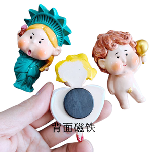 Aimants magnétiques de réfrigérateur en résine de dessin animé Yijia, David de peinture de renommée mondiale, <span class=keywords><strong>Statue</strong></span> de la liberté, <span class=keywords><strong>Marilyn</strong></span> <span class=keywords><strong>Monroe</strong></span> décorative - Product Image 4