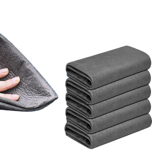 Serviettes en microfibre magiques personnalisées pour le lavage <span class=keywords><strong>de</strong></span> voiture en gros <span class=keywords><strong>moins</strong></span> chères, tissu noir, serviettes en microfibre pour la cuisine, chiffons <span class=keywords><strong>de</strong></span> nettoyage pour voiture - Product Image 3