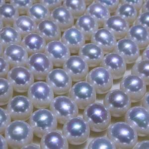 Collier de perles d'eau douce du lac de montagne de Zhuji, perles de chaîne de maman sous la lumière forte, perles véritables, cadeau de fête des mères, vente en gros - Product Image 1