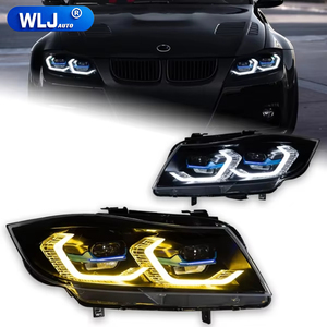Ensemble de phares à LED laser WLJ pour voiture <span class=keywords><strong>BMW</strong></span> <span class=keywords><strong>Série</strong></span> 3 E90, mise à niveau style G22, DRL, projecteur bi-LED - Product Image 1