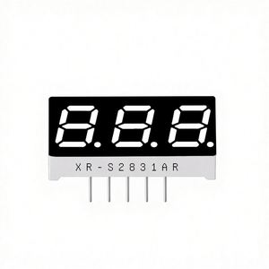 หลอดดิจิตอล LED รุ่น XR-S2831AR-BR ขนาด 0.28 นิ้ว 3 หลัก แคโทดทั่วไป แอโนดทั่วไป แสงสีแดงความสว่างสูง แบบยึดติดผ่านรู - Product Image 1